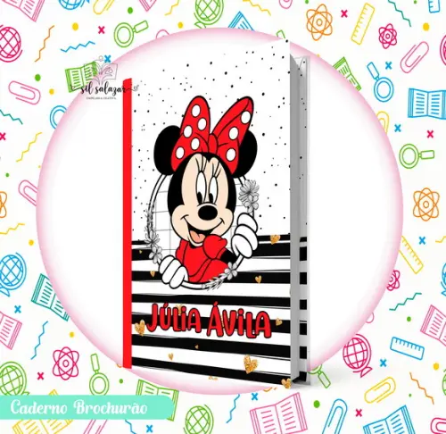 Caderno Brochurão (g) - Minnie Vermelha 02