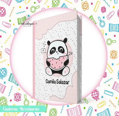 Caderno Brochurão (g) - Panda
