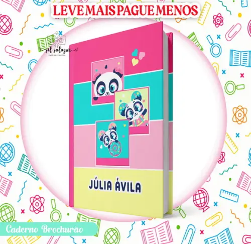 Caderno Brochurão (g) - Panda Donuts Puket 03 (promocional)