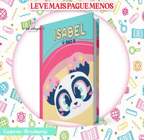 Caderno Brochurão (g) - Panda Puket 02 (promocional)