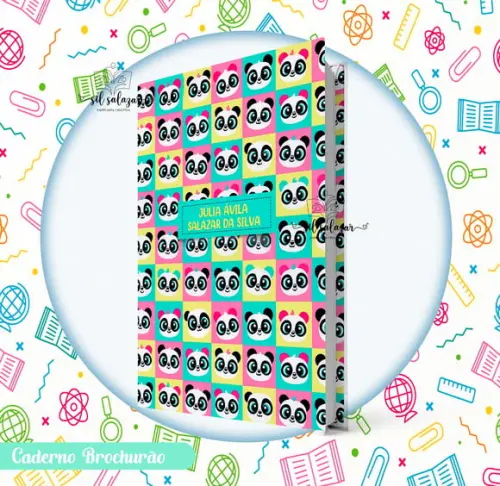 Caderno Brochurão (g) - Panda Puket 05