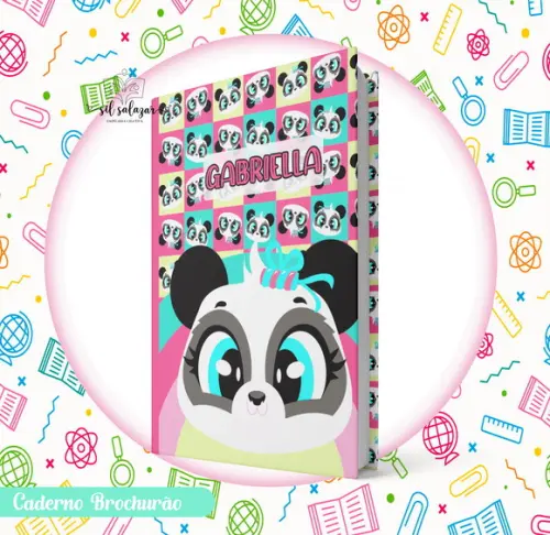 Caderno Brochurão (g) - Panda Puket 04