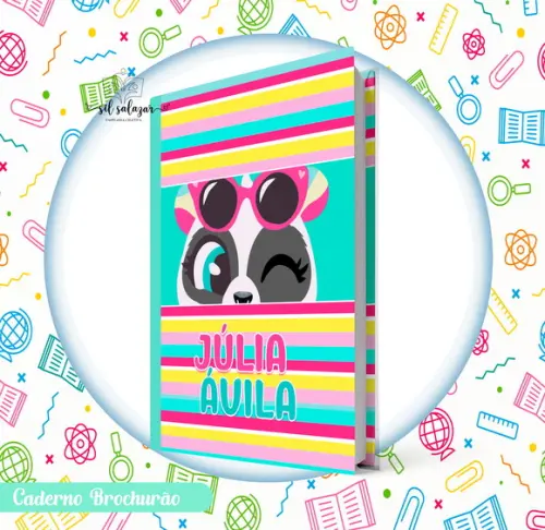 Caderno Brochurão (g) - Panda Summer Colors 02 Puket