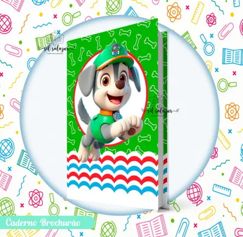 Caderno Brochurão (g) - Patrulha Canina 04/ Rocky
