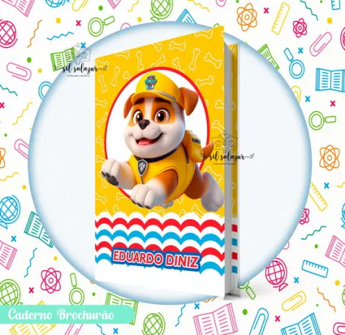 Caderno Brochurão (g) - Patrulha Canina 04/ Rublle