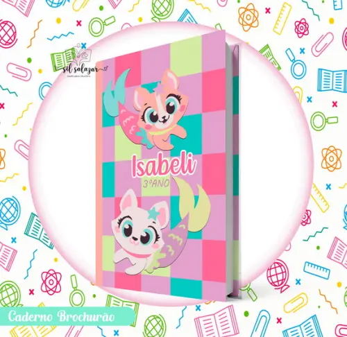 Caderno Brochurão (g) - Pet Sereia Best Friends Puket