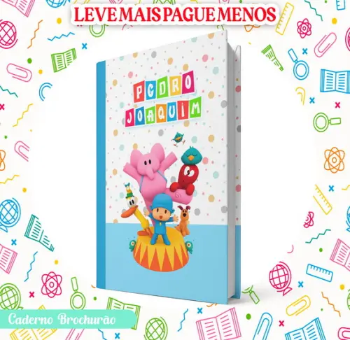 Caderno Brochurão (g) - Pocoyo (promocional)