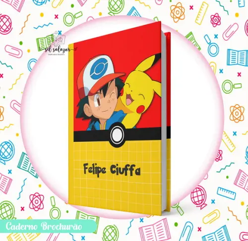 Caderno Brochurão (g) - Pokemon