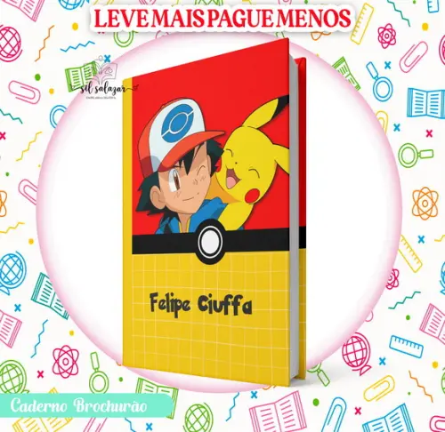 Caderno Brochurão (g) - Pokemon (promocional)