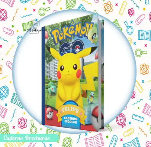 Caderno Brochurão (g) - Pokemon Go