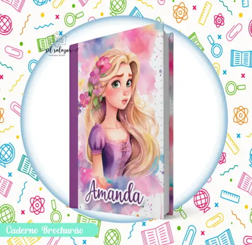 Caderno Brochurão (g) - Rapunzel