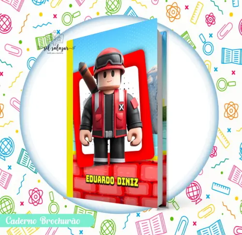 Caderno Brochurão (g) - Roblox Menino