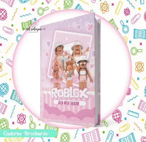 Caderno Brochurão (g) - Roblox Menina