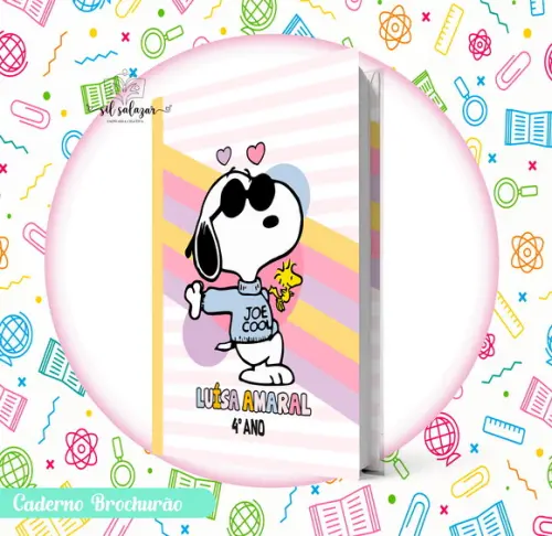 Caderno Brochurão (g) - Snoopy Colors