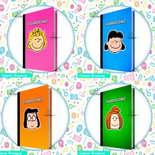 Caderno Brochurão (g) - Snoopy Faces