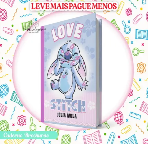 Caderno Brochurão (g) - Stitch Candy (promocional)