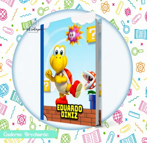 Caderno Brochurão (g) - Super Mario/ Yoshi