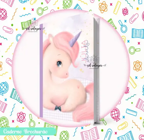 Caderno Brochurão (g) - Unicornio P23