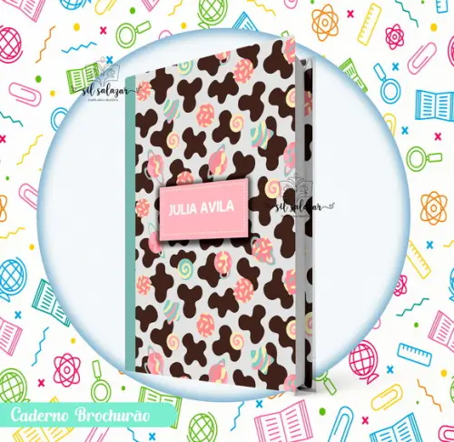 Caderno Brochurão (g) - Vaquinha Chocolate Puket 02