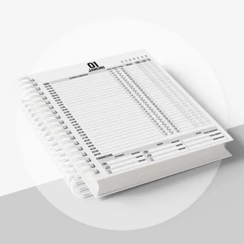 Caderno de Agendamento 2026 - Barbearia