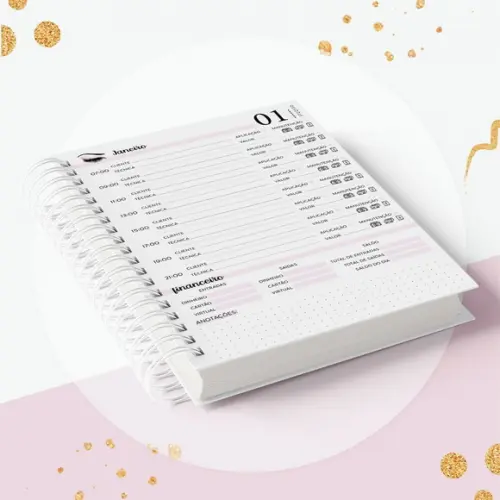 Caderno de Agendamento 2026 - Lash