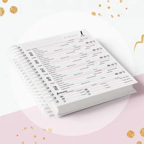 Caderno de Agendamento 2026 - Mega Hair