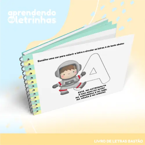 Caderno de Atividades - Aprendendo as Letrinhas Bastão