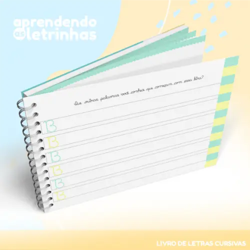 Caderno de Atividades - Aprendendo as Letrinhas Cursivas