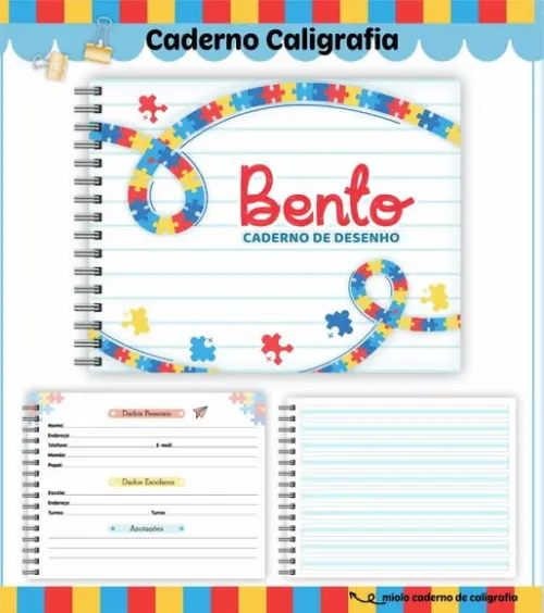 Caderno de Caligrafia - Autismo