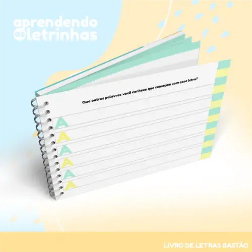 Caderno de Atividades - Aprendendo as Letrinhas Bastão