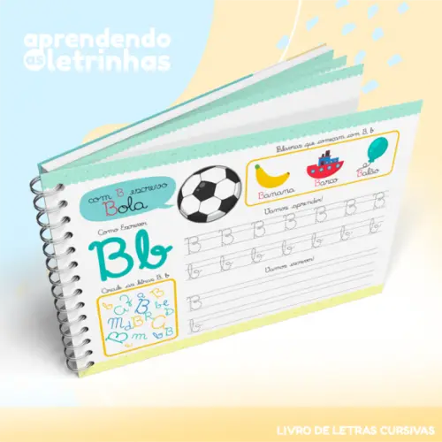 Caderno de Atividades - Aprendendo as Letrinhas Cursivas