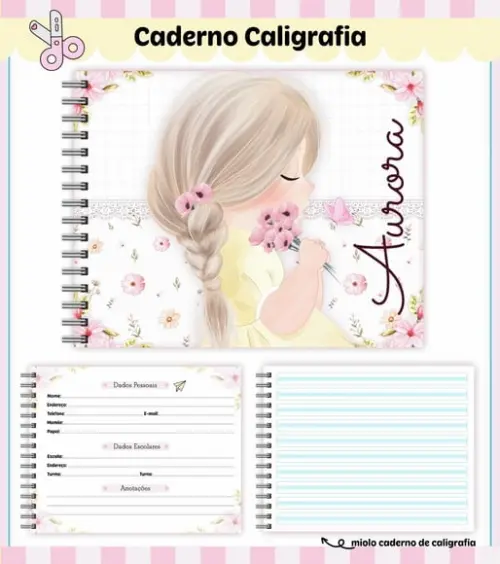 Caderno de Caligrafia - Camponesa