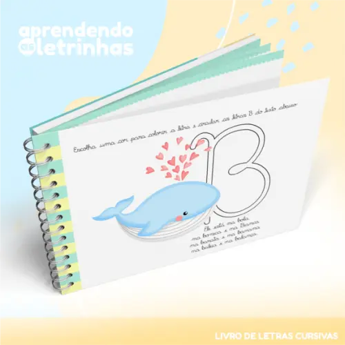 Caderno de Atividades - Aprendendo as Letrinhas Cursivas