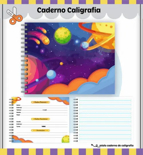 Caderno de Caligrafia - Espaço