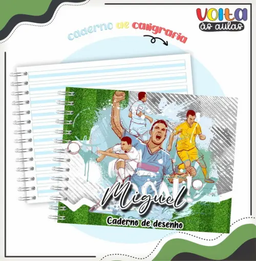 Caderno de Caligrafia - Futebol 02