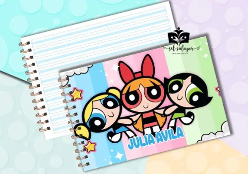 Caderno de Caligrafia - Meninas Super Poderosas