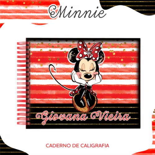 Caderno de Caligrafia - Minnie