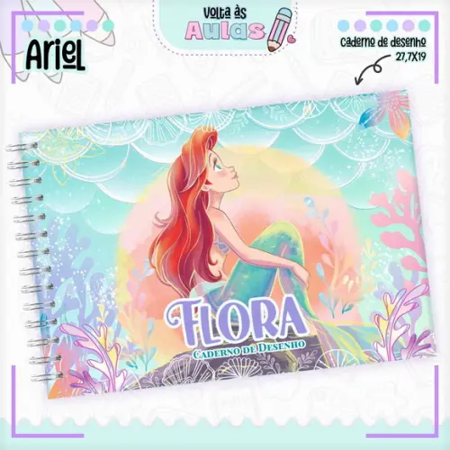Caderno de Desenho - Ariel 04