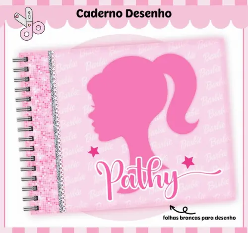 Caderno de Desenho - Barbie