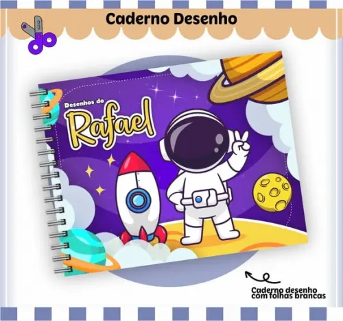 Caderno de Desenho - Astronauta