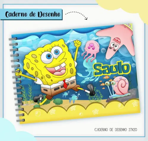 Caderno de Desenho - Bob Esponja