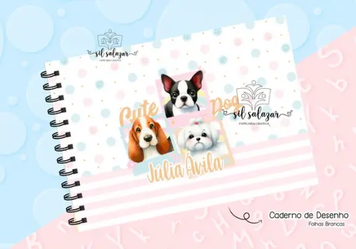 Caderno de Desenho - Cachorrinho