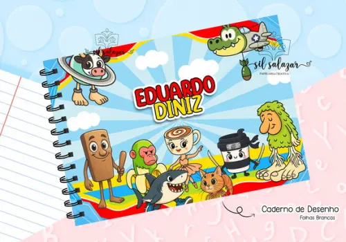 Caderno de Desenho - Brainrot