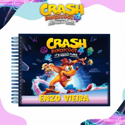 Caderno de Desenho - Crash Bandicoot