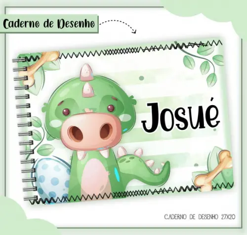 Caderno de Desenho - Dino Baby