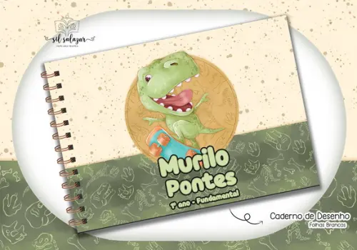 Caderno de Desenho - Dinossauro 02