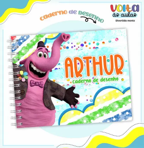 Caderno de Desenho - Divertida Mente