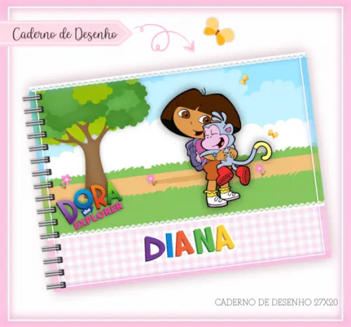 Caderno de Desenho - Dora Aventureira