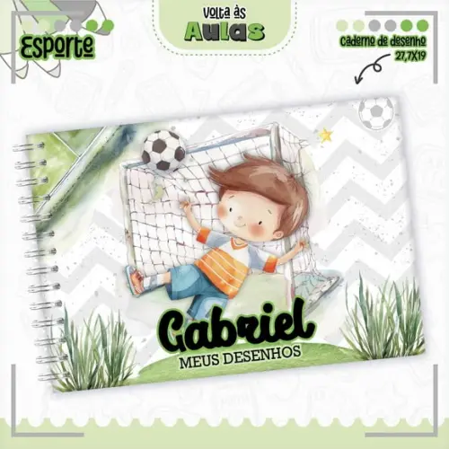 Caderno de Desenho - Esporte/ Futebol