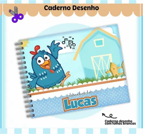 Caderno de Desenho - Galinha Pintadinha